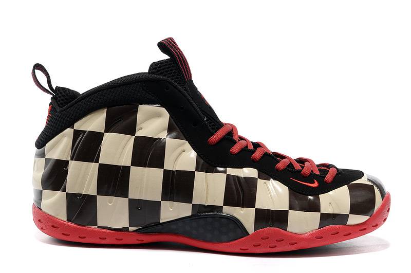 2014 Air Foamposite One Black Red Beige On Sale